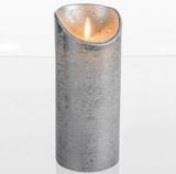 LED bloklys i sølv - 18 cm. Kai-Berntsen.dk